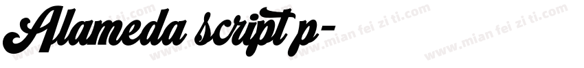 Alameda script p字体转换